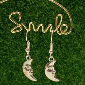 Moon Earring, Nature Earring, Punk Earring, Goth Earring, Science Earring, Gift